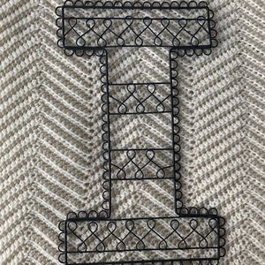 Pottery Barn “I” Wire Wall Hanging